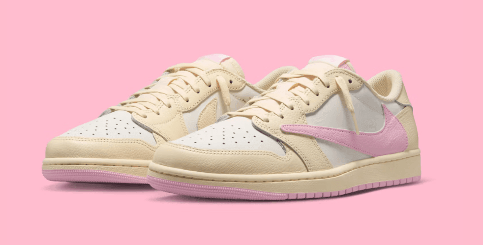 Travis Scott x Air Jordan 1 Low OG "Shy Pink" PS ( PRE SCHOOL SIZE )